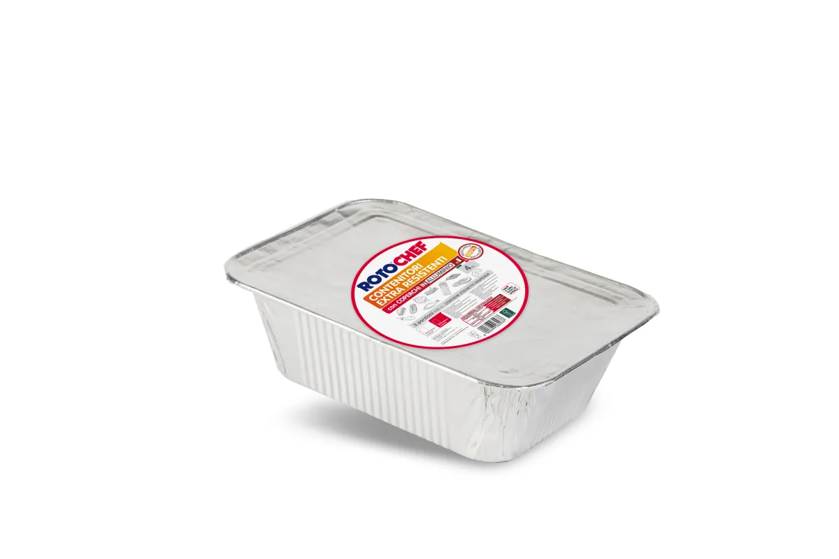 Alum. posuda sa poklopcem 13.7x18.7x5.5cm 4/1 Rotochef