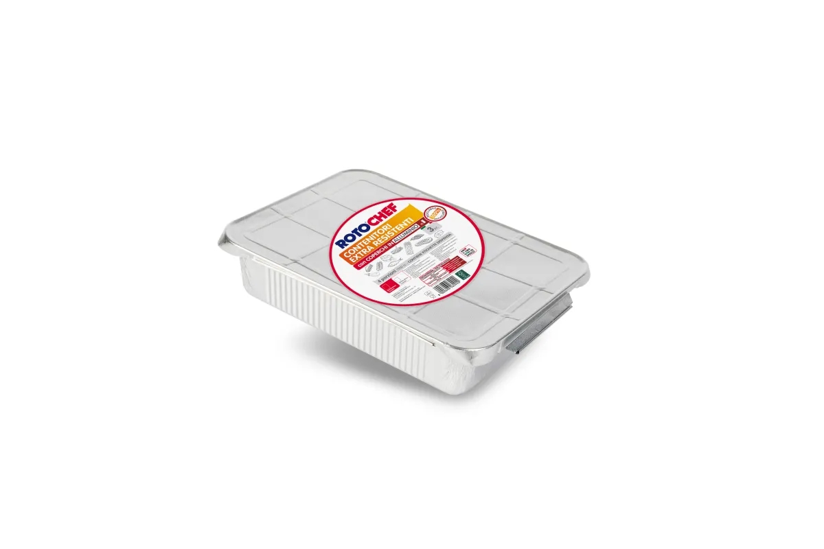 Alum. posuda sa poklopcem Alubox 17.6x22.6x5cm 3/1 Rotochef