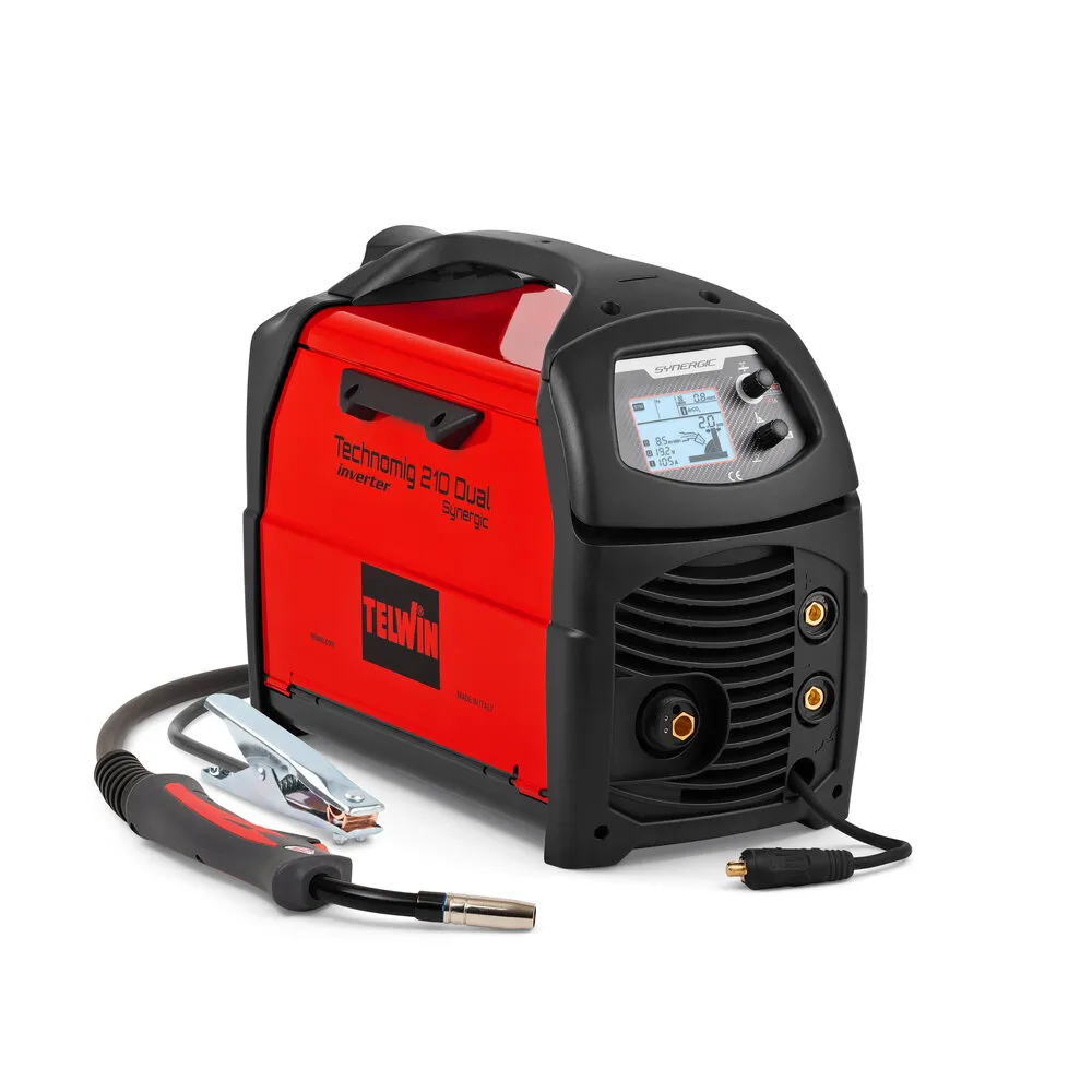 Aparat za varenje Technomig 210 Dual Synergic 20-200A sa MIG gorionikom MT 15 Telwin