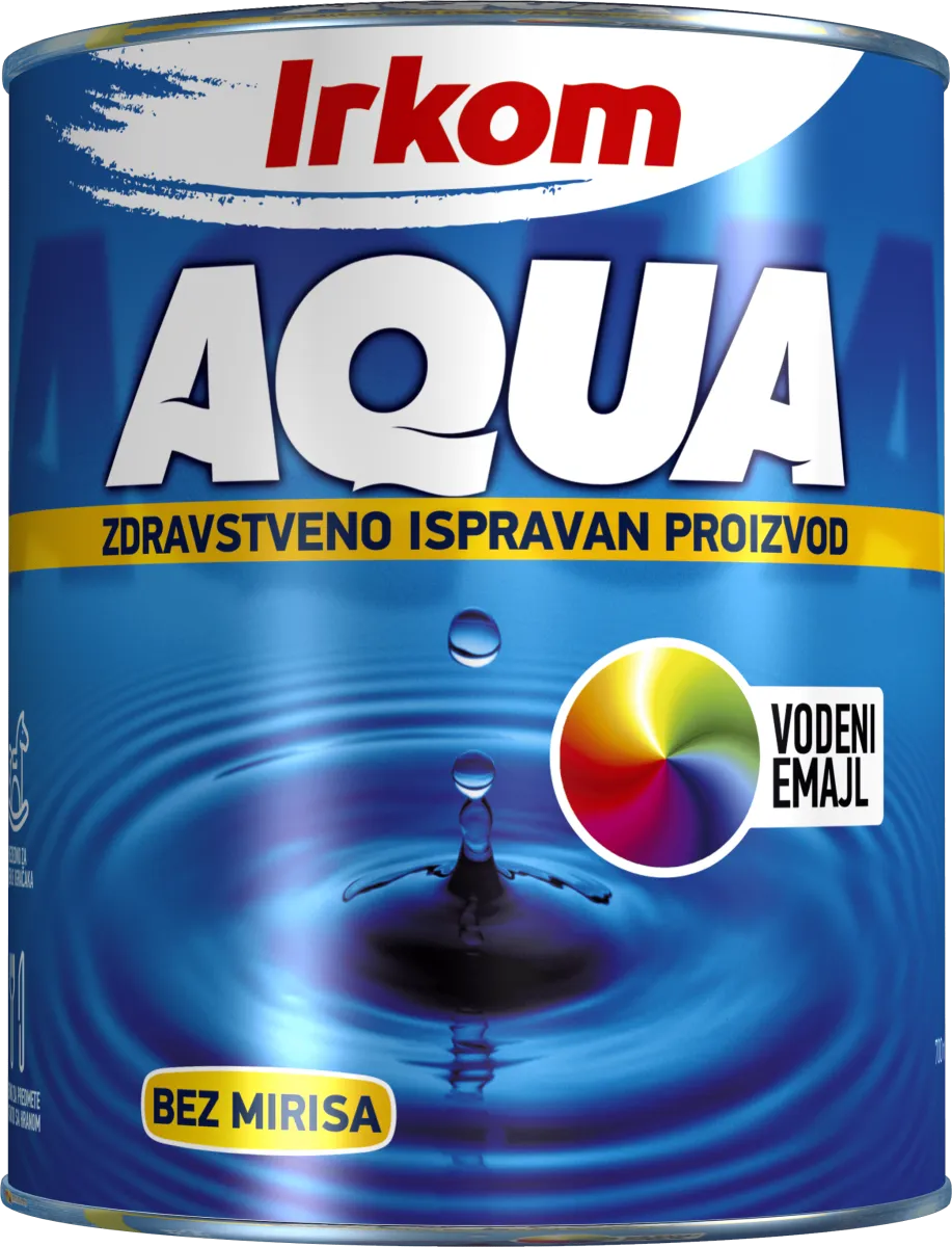 Aqua emajl za drvo i metal beli 650ml Irkom
