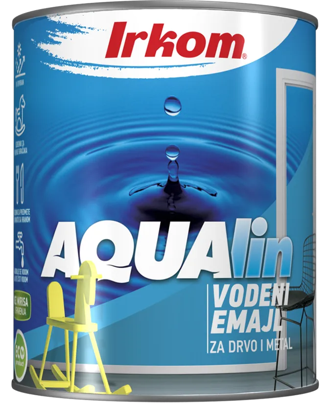 Aqualin emajl sivi 700ml Irkom