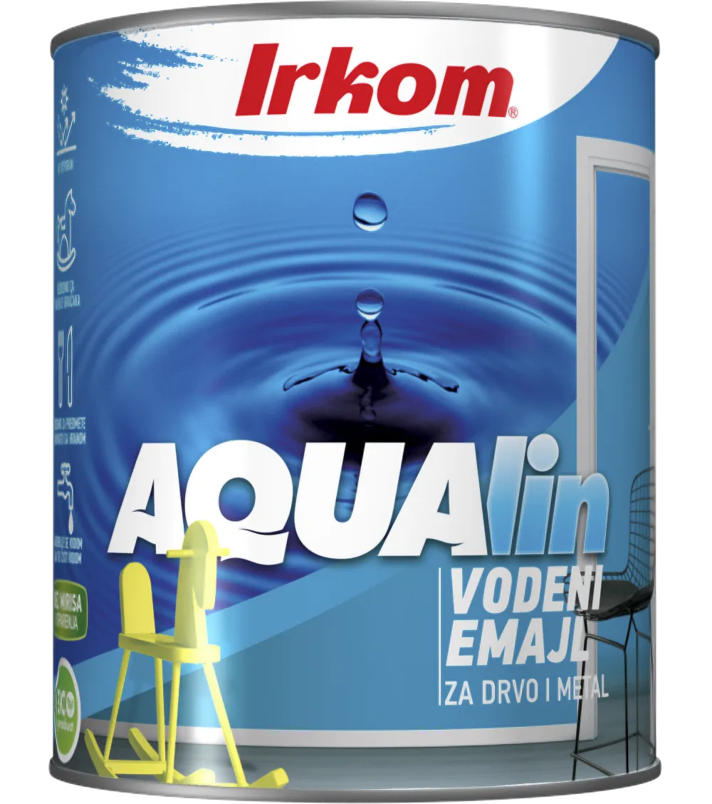 Aqualin emajl za drvo i metal zeleni 700ml Irkom