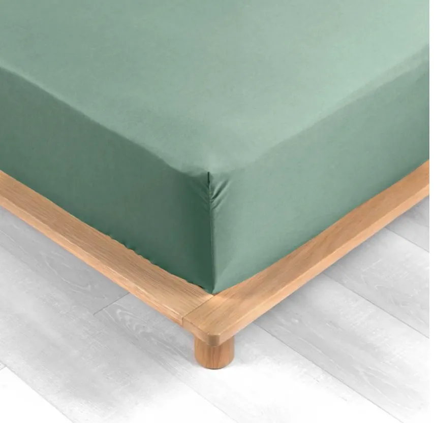Čaršav sa lastikom Percale 160x200+30cm zeleni D. d Interieur