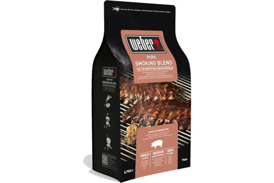 Aromatični komadići drveta za dimljenje svinjskog mesa 700g Weber