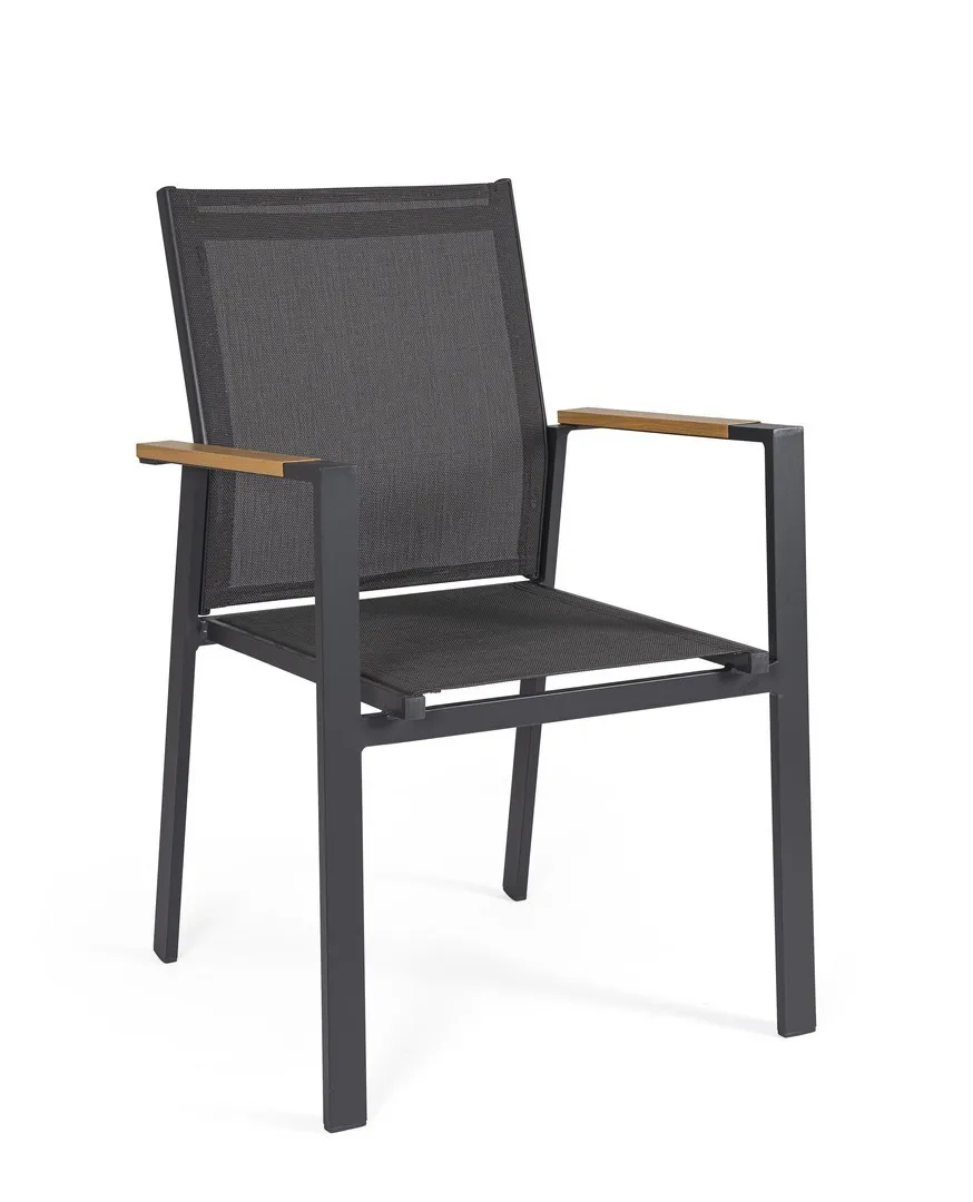 Bašt. stolica Heta 56.5x57x87x43cm antracit/siva Bizzotto