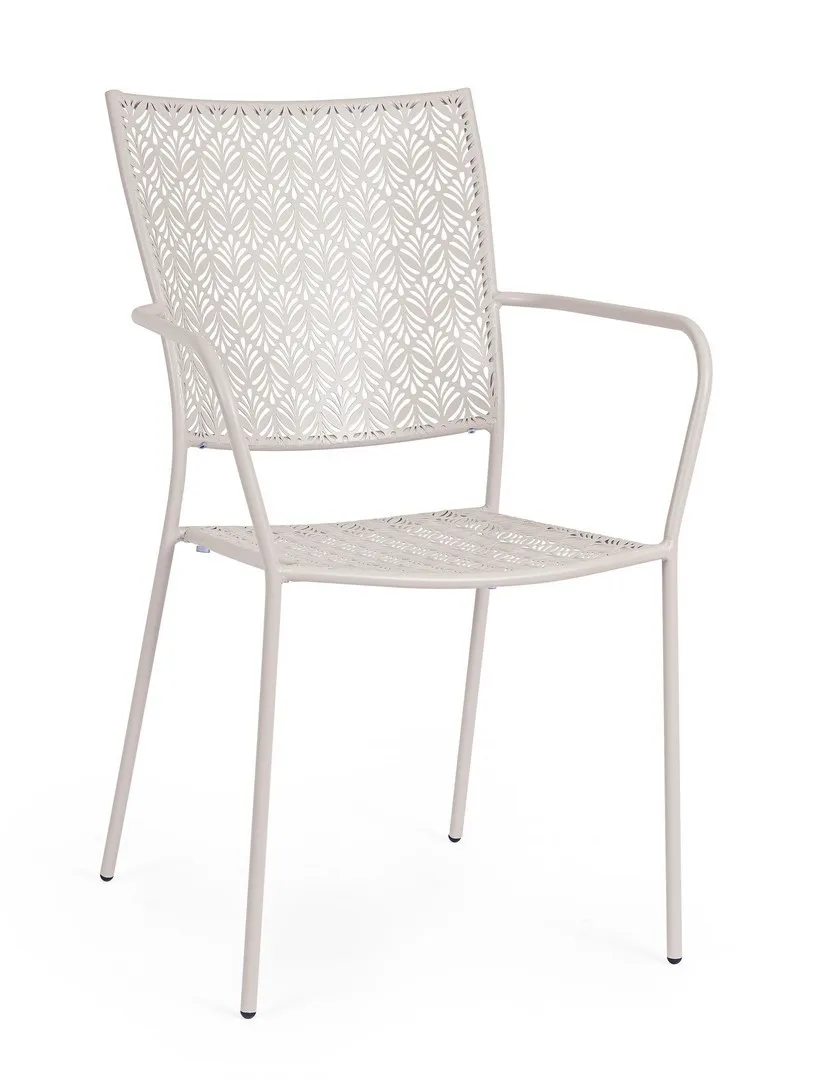Bašt. stolica Lizzete 54x55x89cm siva Bizzotto