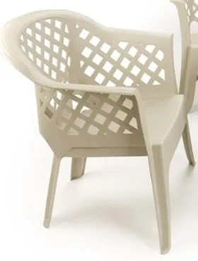 Baštenska stolica bijela pvc Ipae