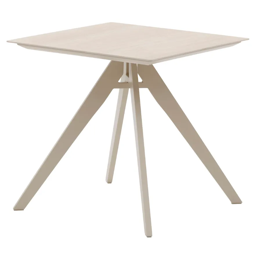 Baštenski sto Terzano 75x73x75cm boja vanile Hesperide
