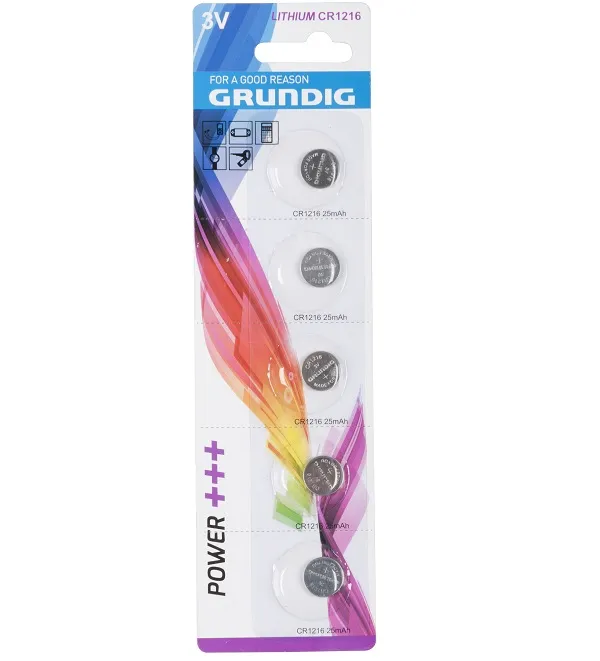 Baterija 3V litijum-dugme CR1216 5/1 Grundig