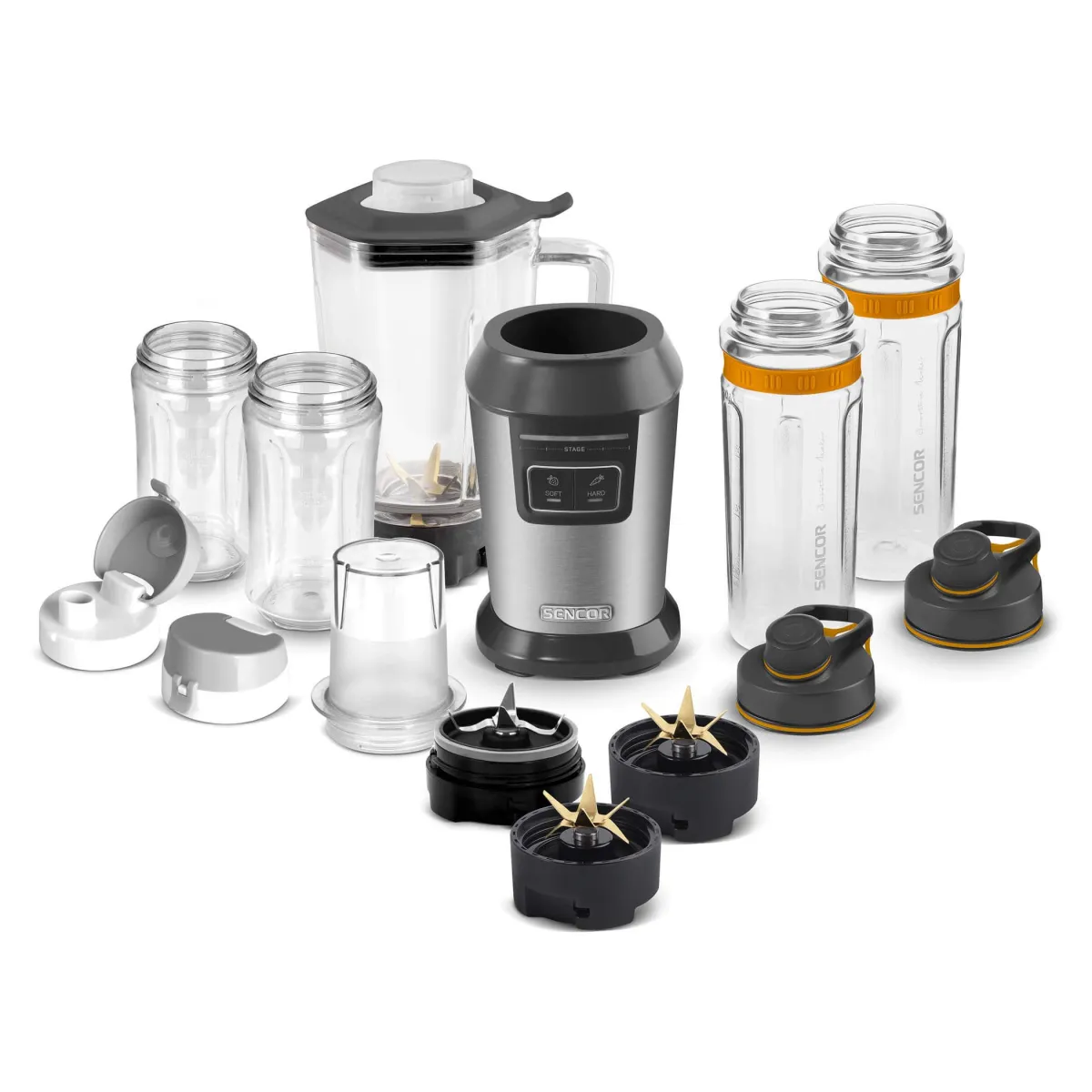 Blender SBL 7570SS 800W sa odvojivim flašama boja srebra Sencor