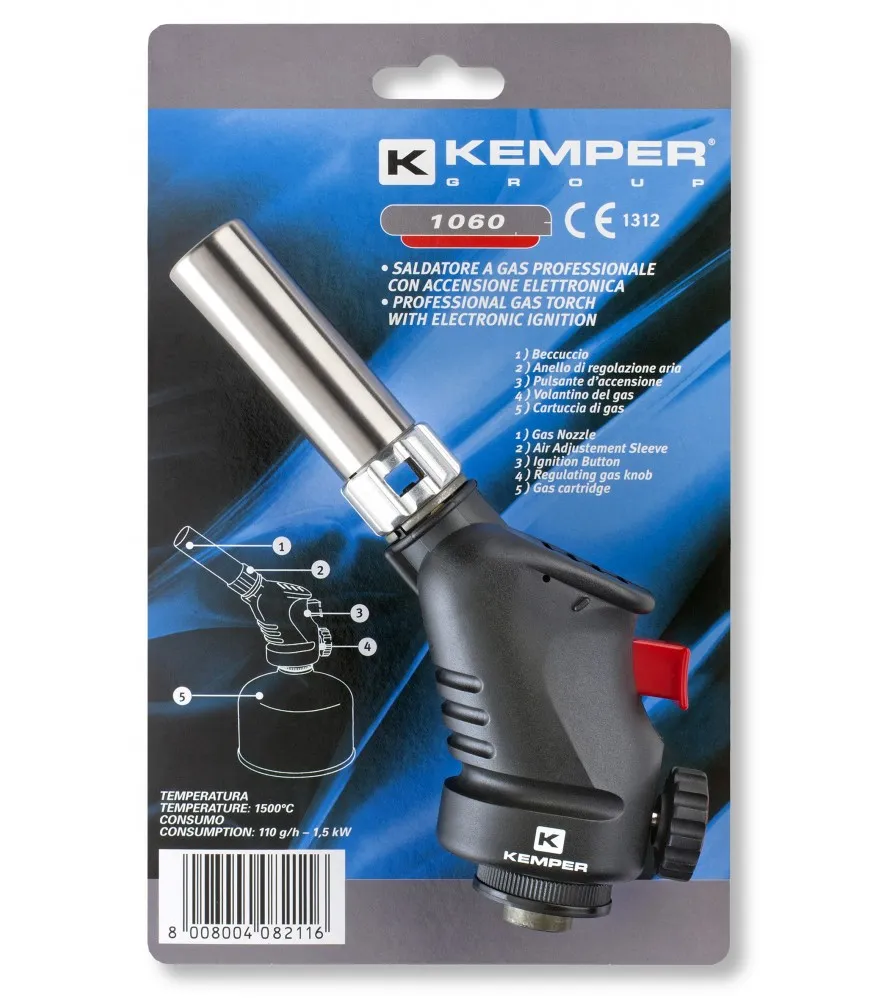 Brener sa piezo upaljačem za meki lem Kemper