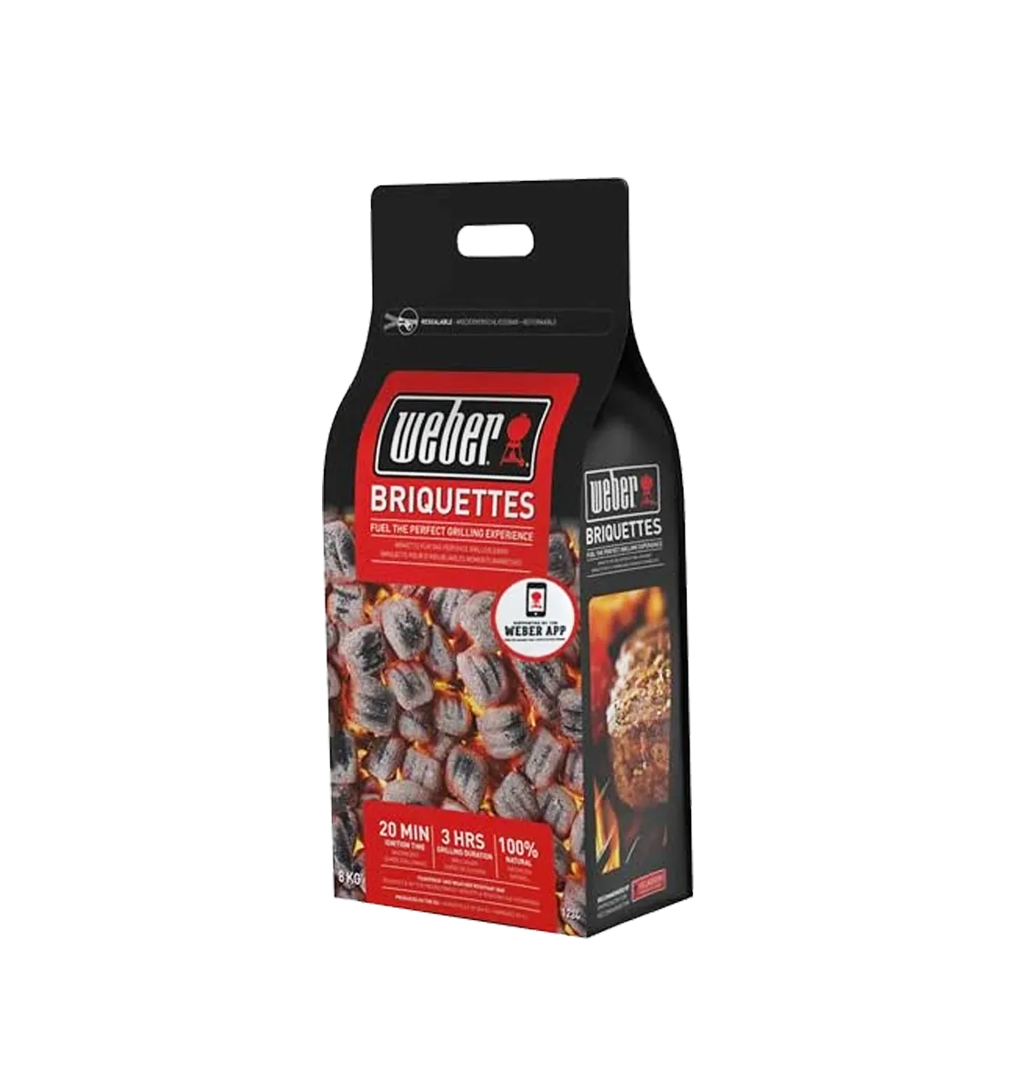 Briketi ćumura Premium 8kg Weber