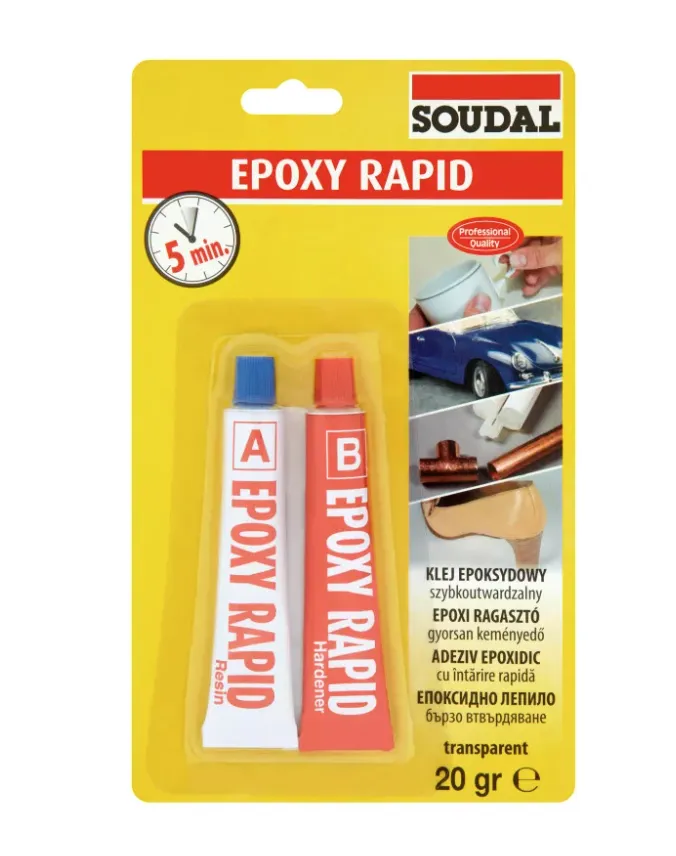Brzovezujući 2K Epoxy lepak 5min 2x10g Soudal