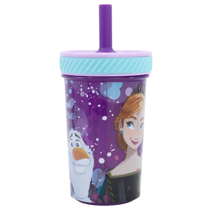 Dečija čaša Drop safe Frozen 370ml sa slamč. i poklopcem Stor