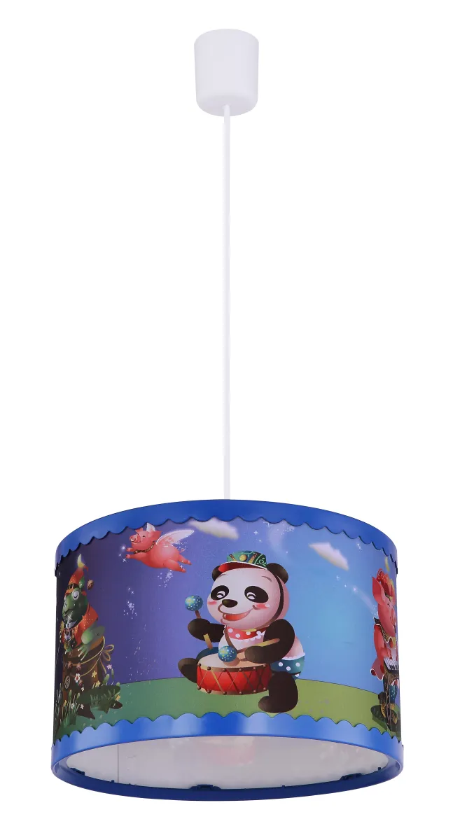 Dečija plafonska svetiljka visilica Kungfu 40W E27 fi 28cm Globo