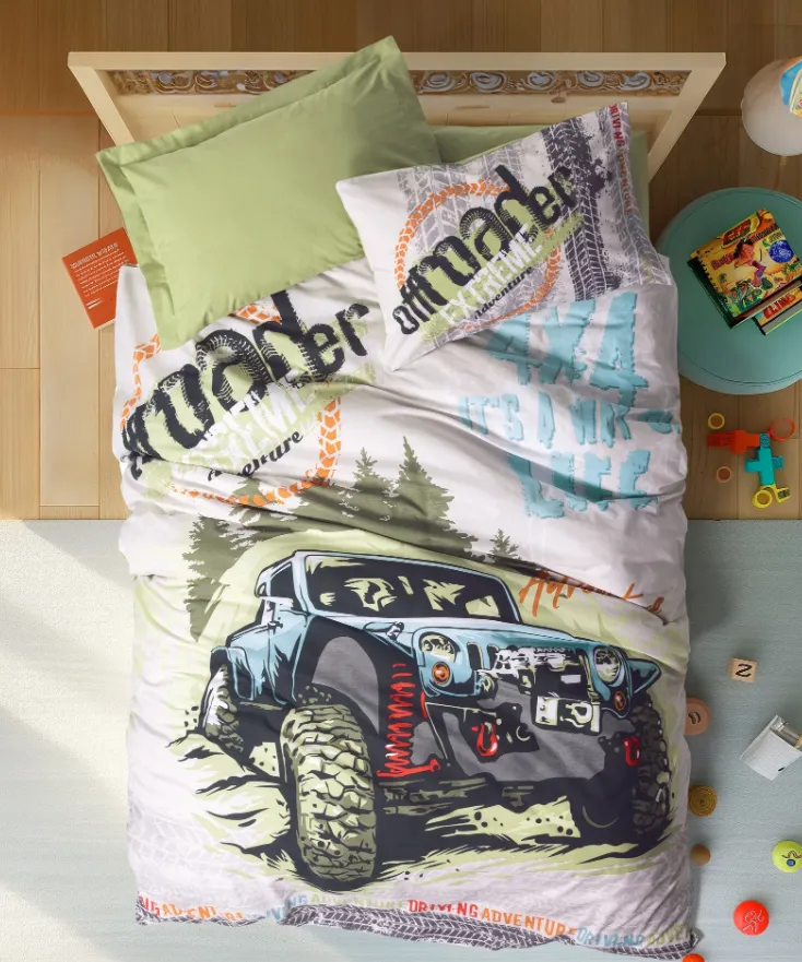 Dečija posteljina Ranforce Junior Adventure za jedan krevet Cottonbox
