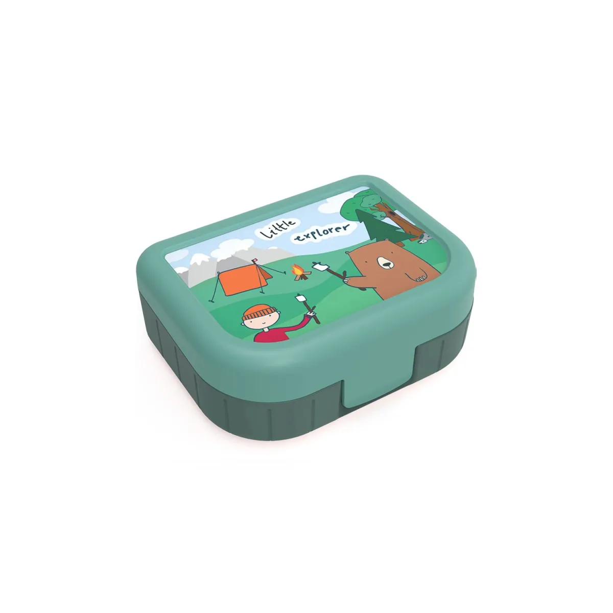 Dečija posuda za užinu Memory Kids Little Explorer 1l zelena Rotho