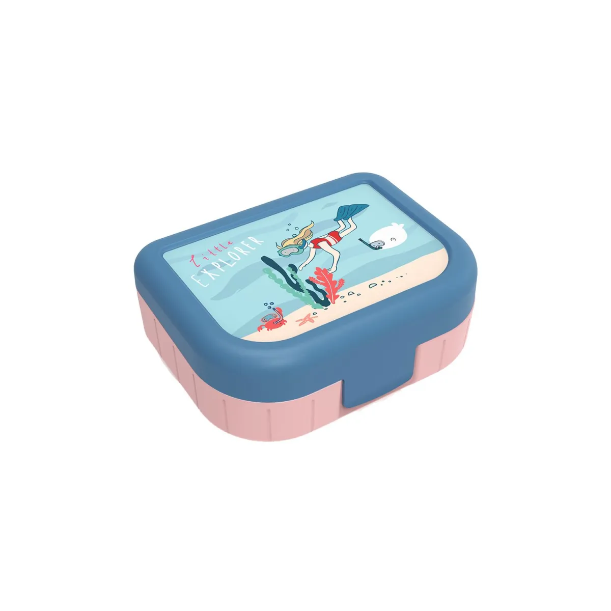 Dečija posuda za užinu Memory Kids Little Explorer girls 1l Rotho
