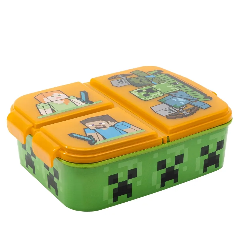 Dečija posuda za užinu Minecraft sa tri odeljka Stor