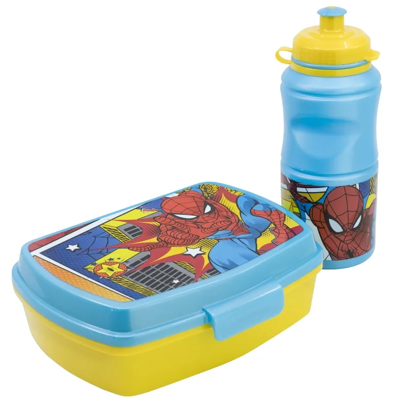 Dečija posuda za užinu Spiderman sa flašom za vodu 2/1 Stor