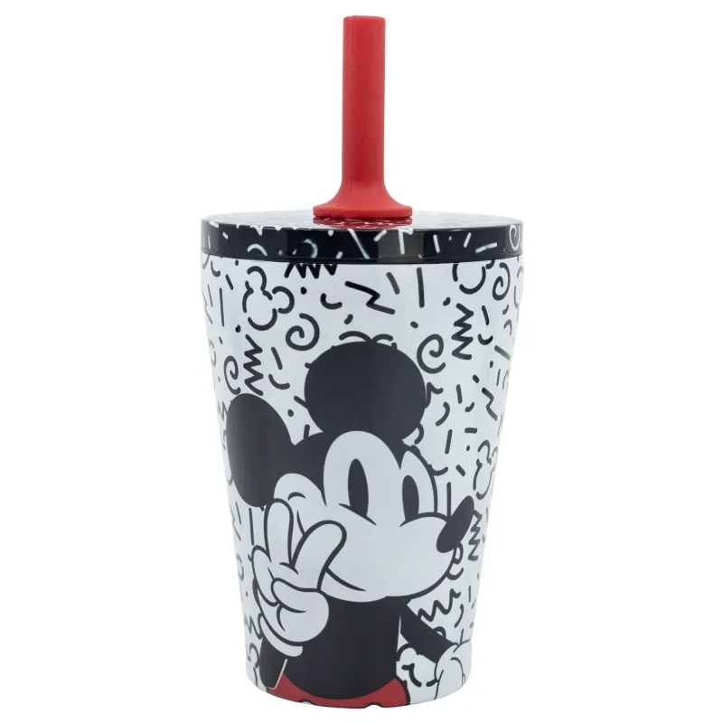 Dečija termos čaša Mickey 360ml sa poklopcem i slamčicom Stor