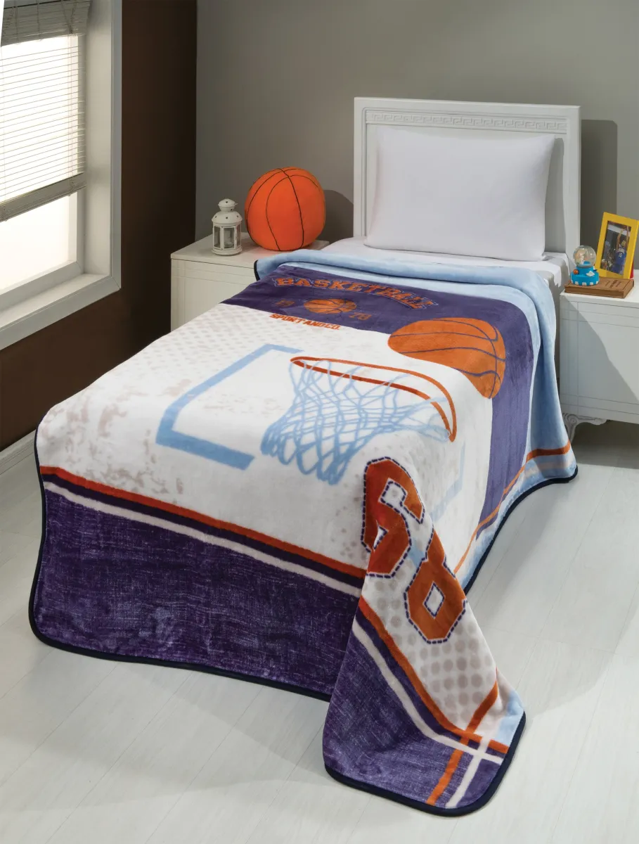 Dečije ćebe Streetball za jedan krevet 160x220cm Mink