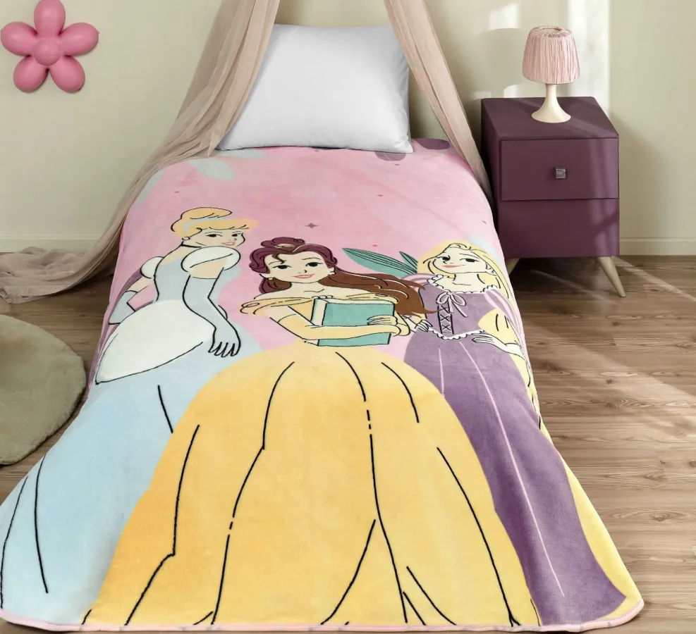 Dečije ćebe za jedan krevet Licensed Princesses Fun 160x220 Tac