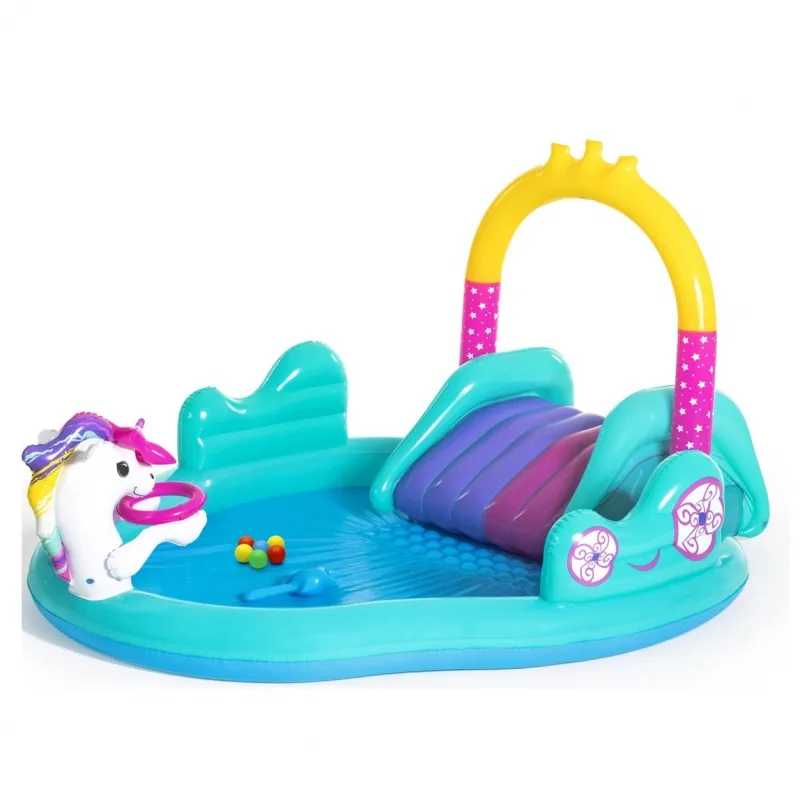 Dečiji bazen Magical Unicorn sa toboganom 274x198x137cm Bestway