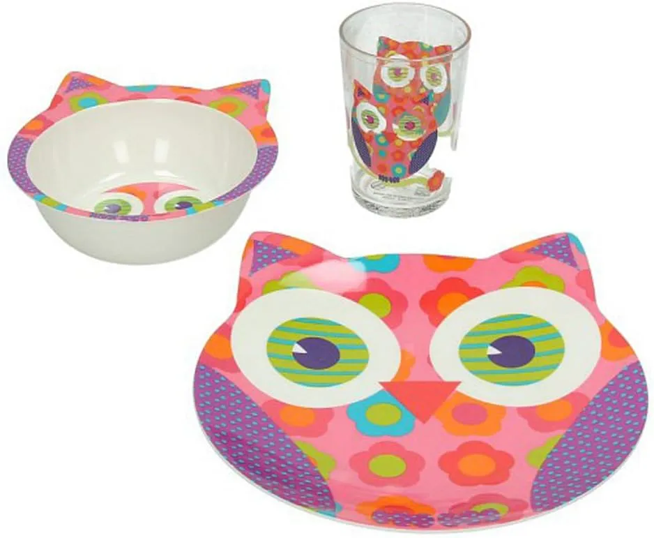 Dečiji set posuđa Booby Anacleto tanjir+činija+čaša 3/1 Tognana
