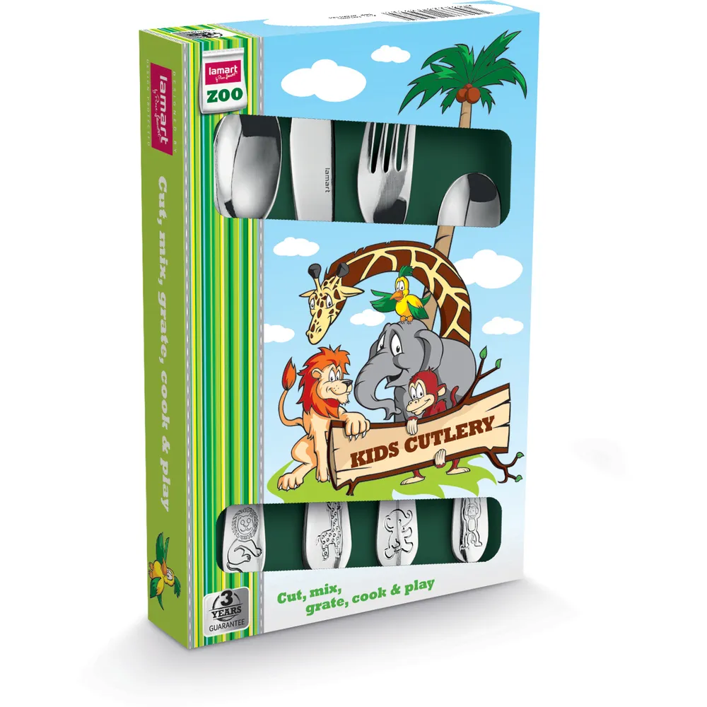 Dečiji set pribora za jelo Zoo LT5005 4/1 Lamart