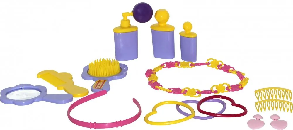Dečiji set pribora za kosu Little Princess u kesi Polesie