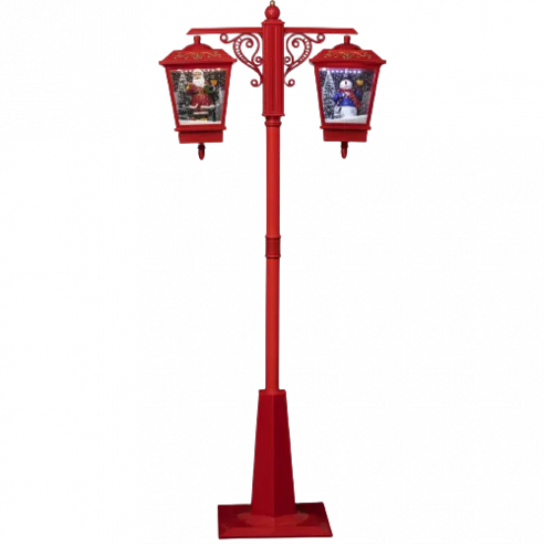 Dek.figura-ulična LED svetiljka Lantern sa zvukom crvena 188cm Feeric