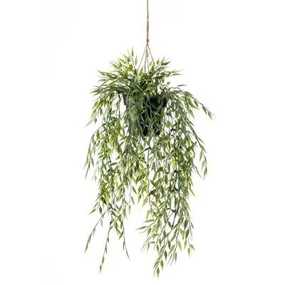 Dekor. biljka-žbun bambusa u saksiji 50cm viseći Emerald