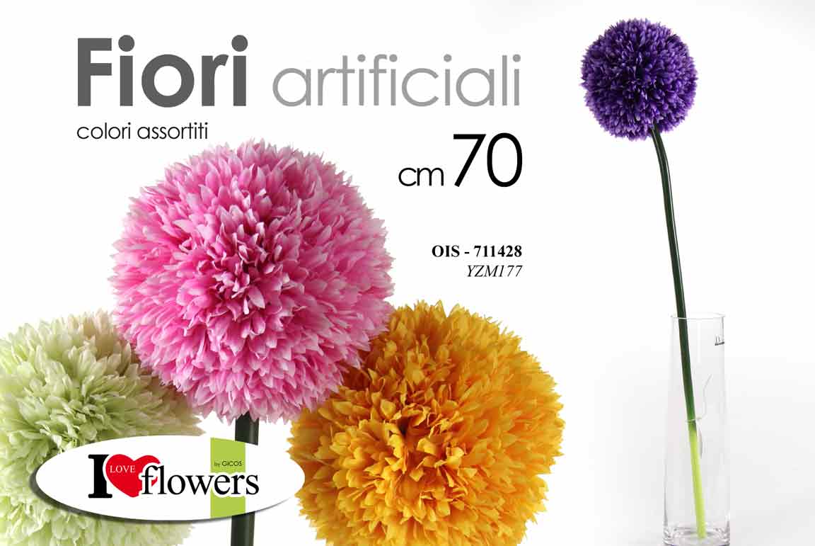 Dekor. cvet 80cm LSA619 sort I love flowers