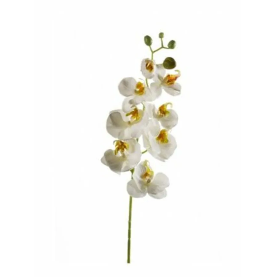 Dekor. cvet-orhideja 68cm bela Emerald