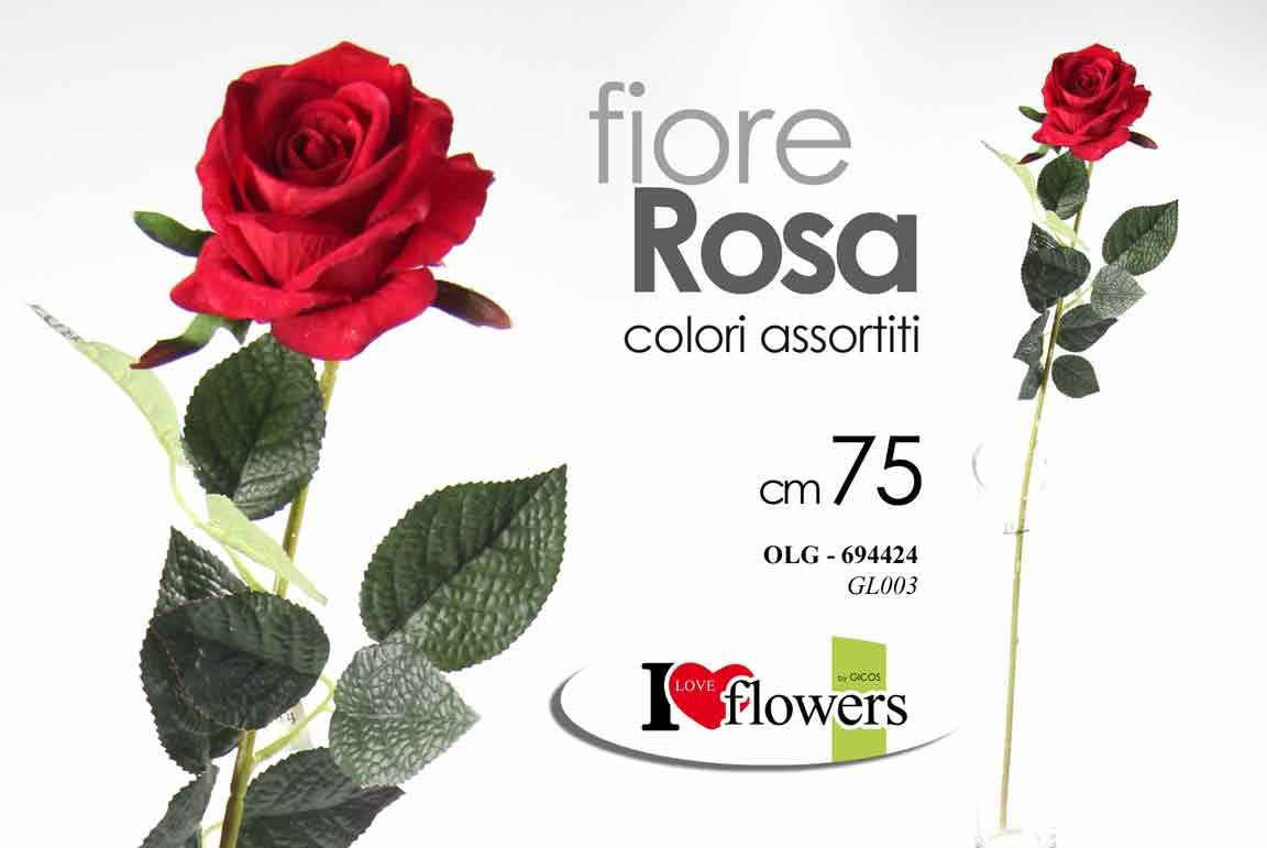 Dekor. cvijet-ruža 75cm GL003 sort I love flowers