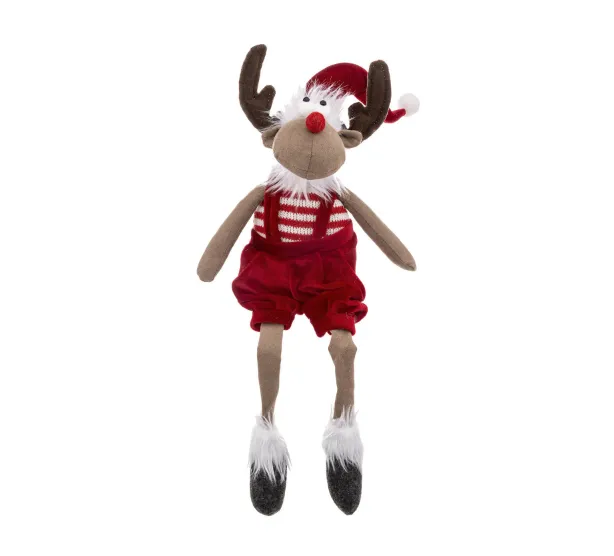 Dekor. figura-irvas u pantalonama h52cm crveni/smedji Atmosphera