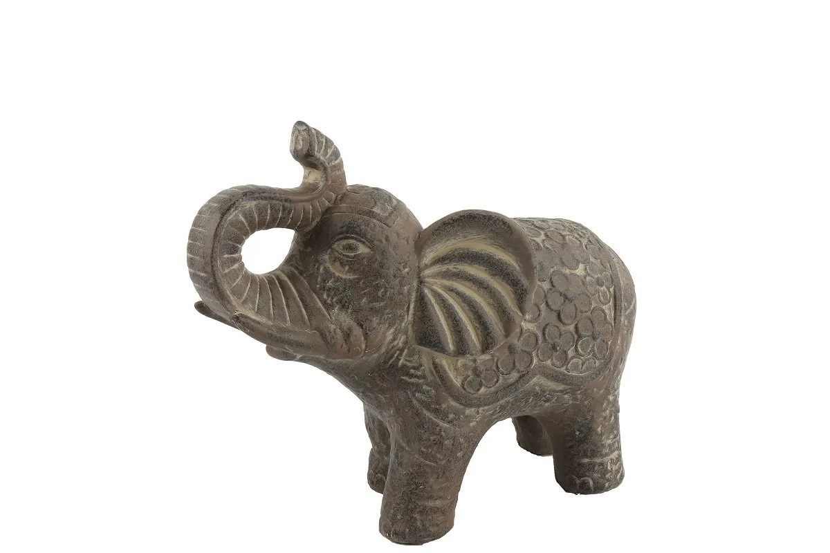 Dekor. figura slon Jaimy L 11.5x26x20.5cm braon DecoStar