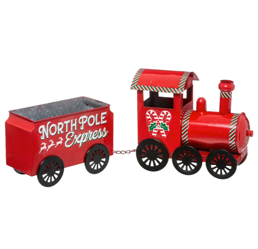 Dekor. figura - voz North Pole Express 66cm crveni Atmosphera