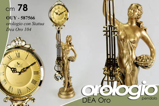 Dekorativna statua Dea sa satom 78cm boja zlata