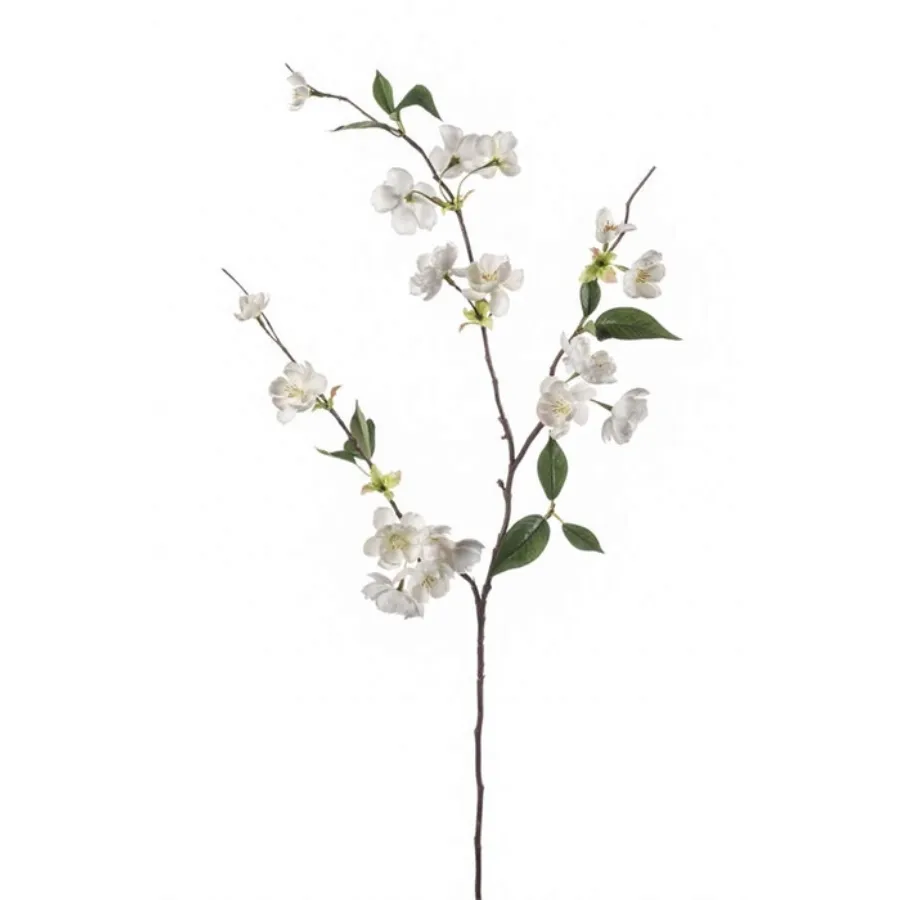 Dekorativni cvet-cvet breskve 80cm beli Emerald