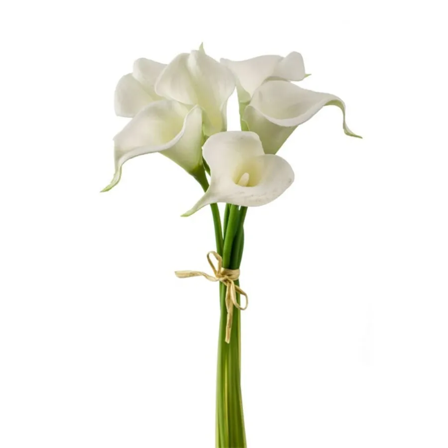 Dekorativni cvet-kala 35cm 6 grana bela Emerald