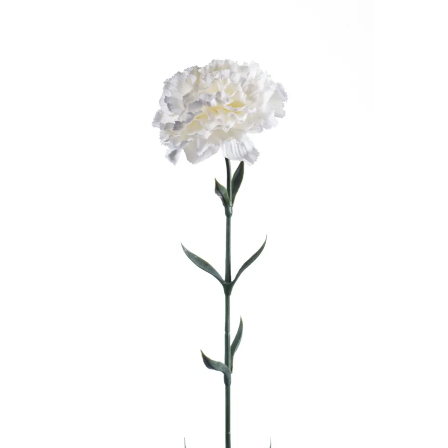 Dekorativni cvet-karanfil 65cm beli Emerald