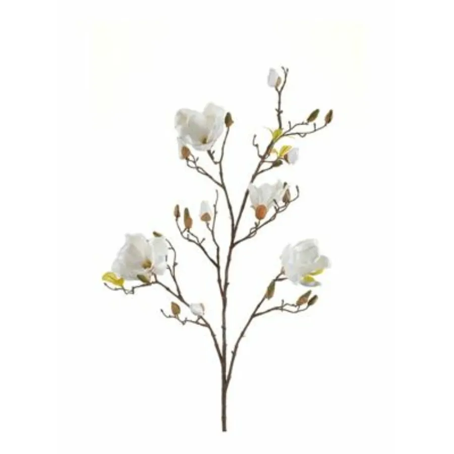 Dekorativni cvet-magnolija 105cm bela Emerald
