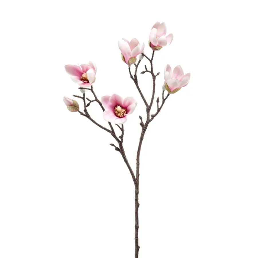 Dekorativni cvet-magnolija 65cm svetlo rozi Emerald