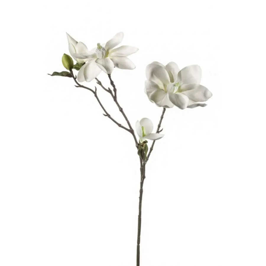 Dekorativni cvet-magnolija 75cm bela Emerald