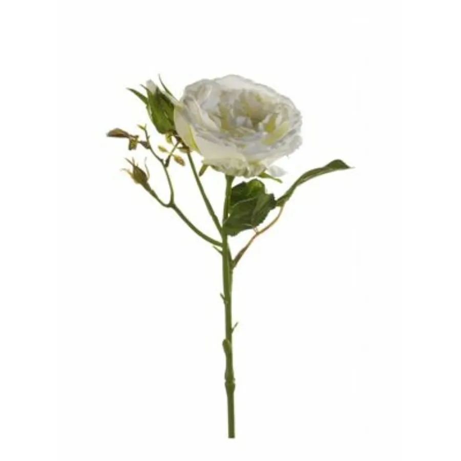 Dekorativni cvet-ruža Anne 37cm bela Emerald