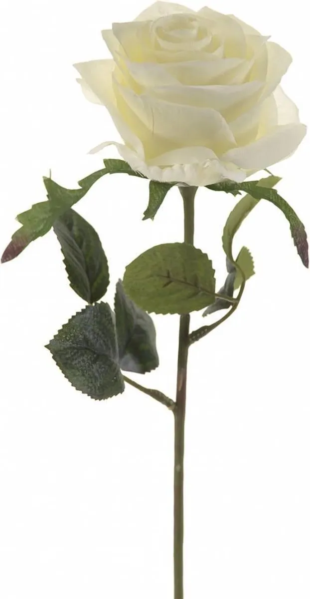Dekorativni cvet-ruža Simone 45cm bela Emerald
