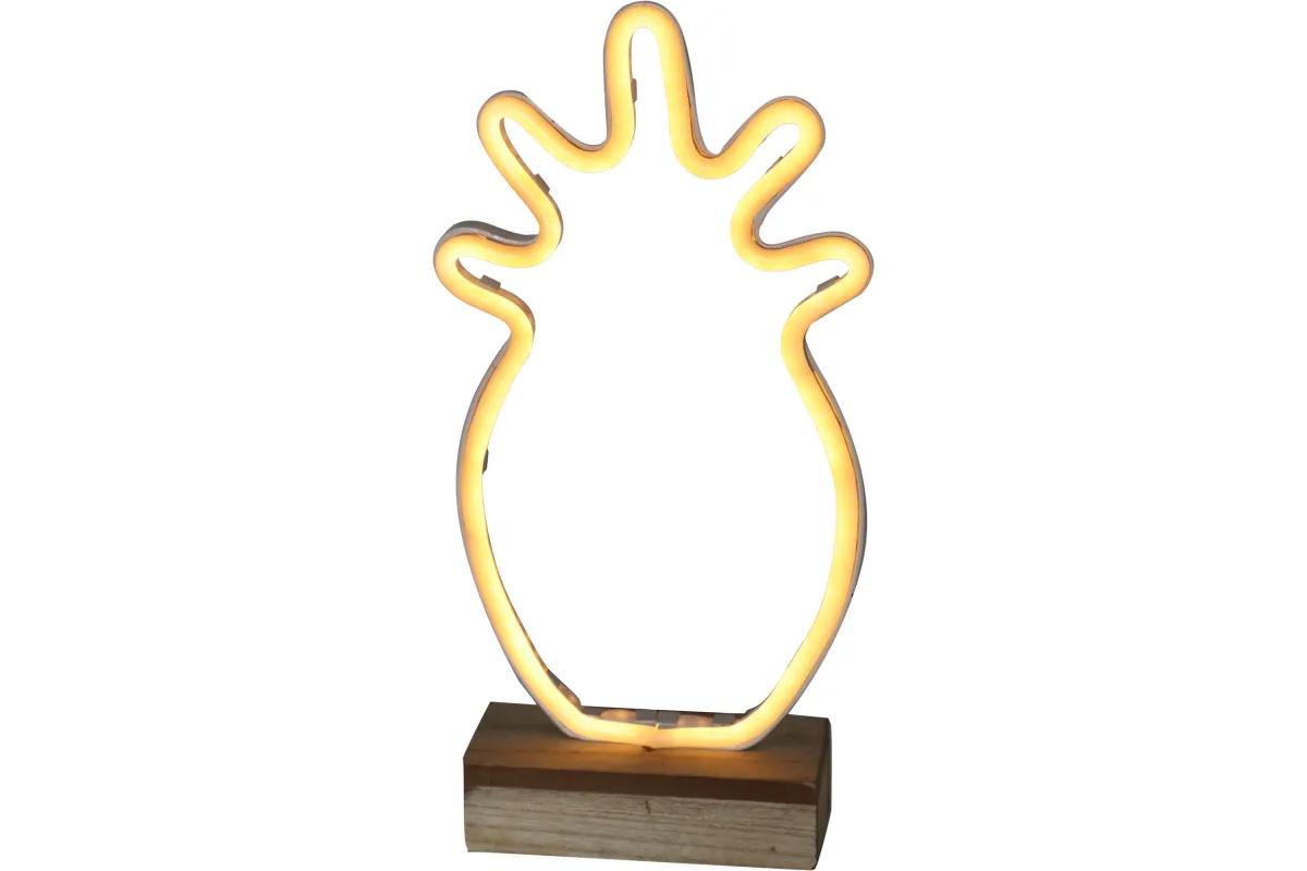 Dekor.figura Ananas 34cm sa svetlom belom M-Casa collection