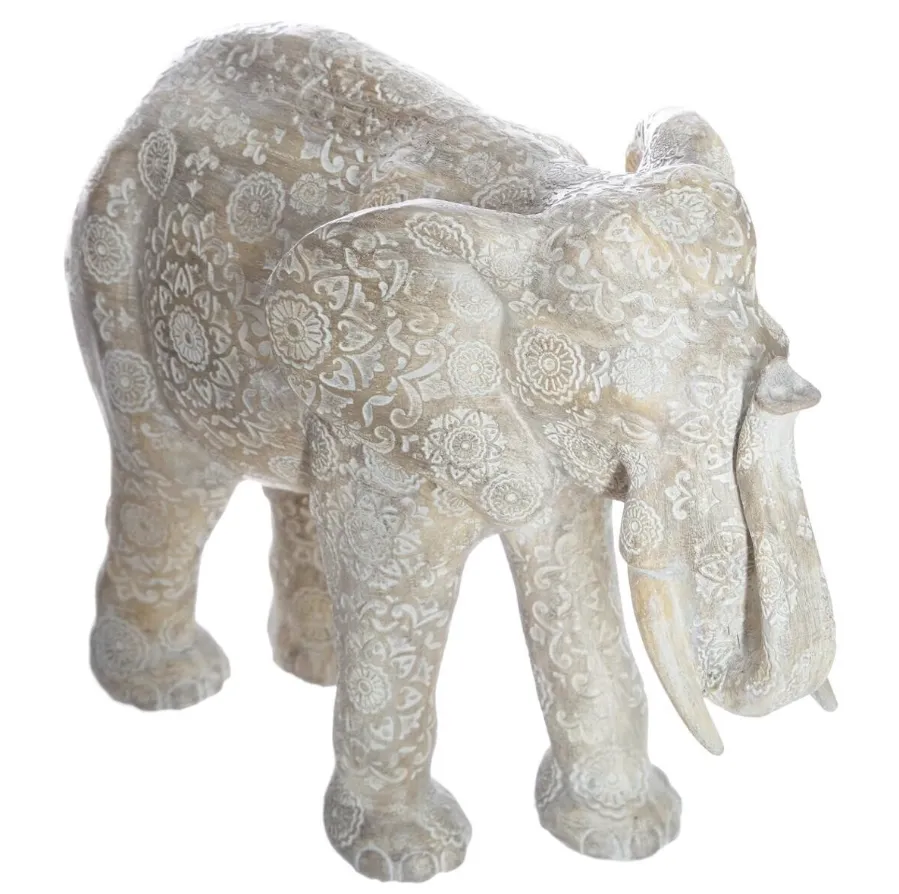 Dekor.figura-slon Enzo 27x12x21cm bež Atmosphera